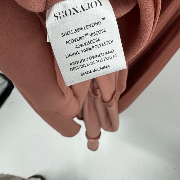 Shona Joy La Lune Asymmetrical Gathered Maxi Dress Antique Rose Size 4 NWT - Picture 12 of 15